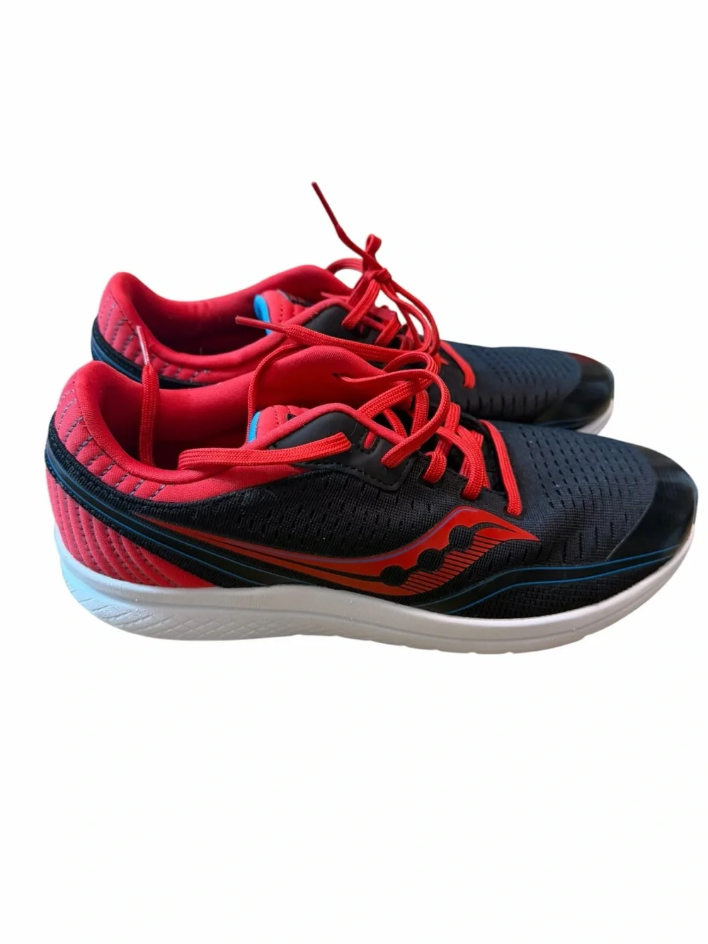 Saucony Kinvara 11 Running Shoes Men’s 7 Women’s 8.5 Black Red Mesh